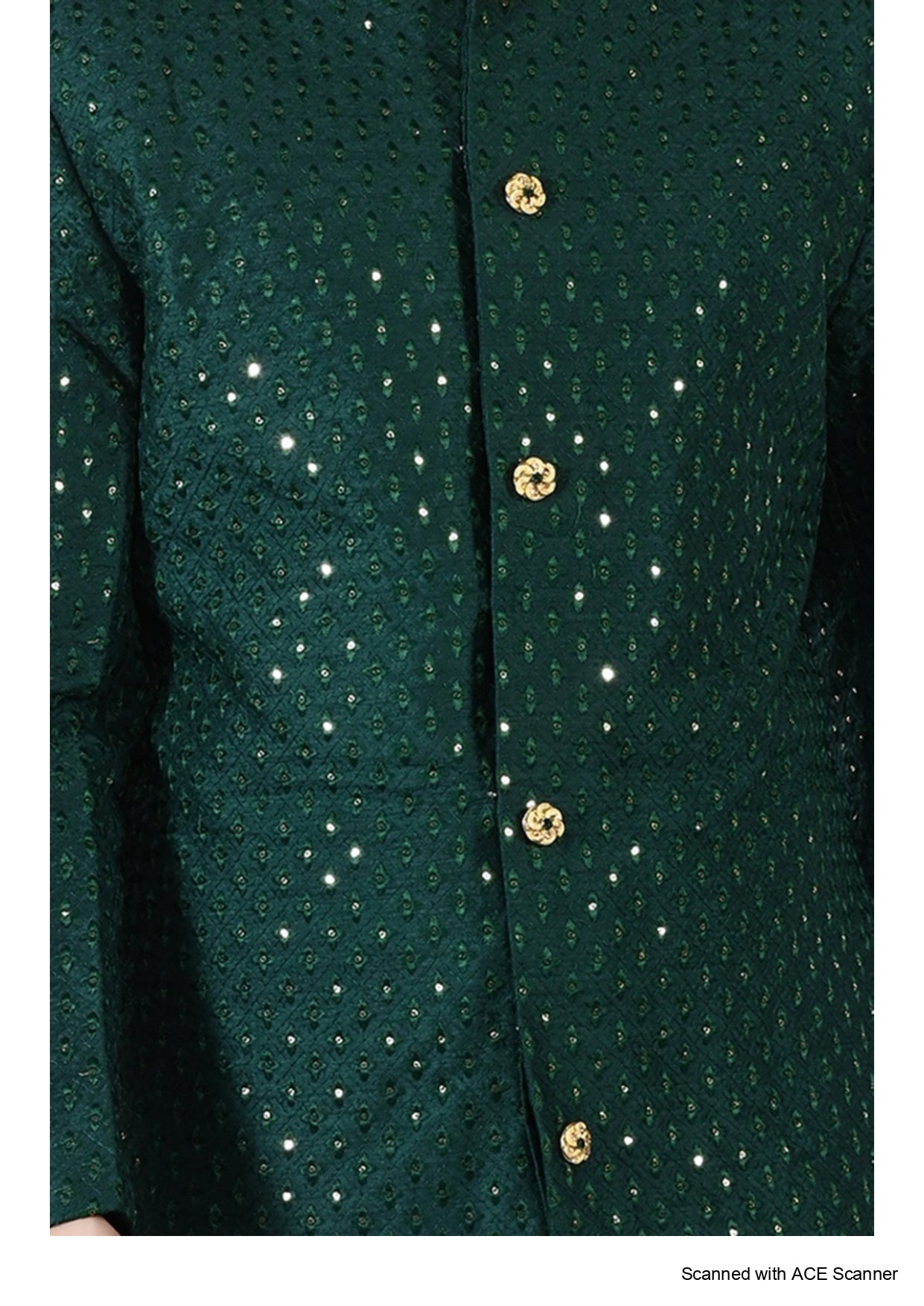 Men's Chikankari Embroidery With Sequence Indo Western Suit