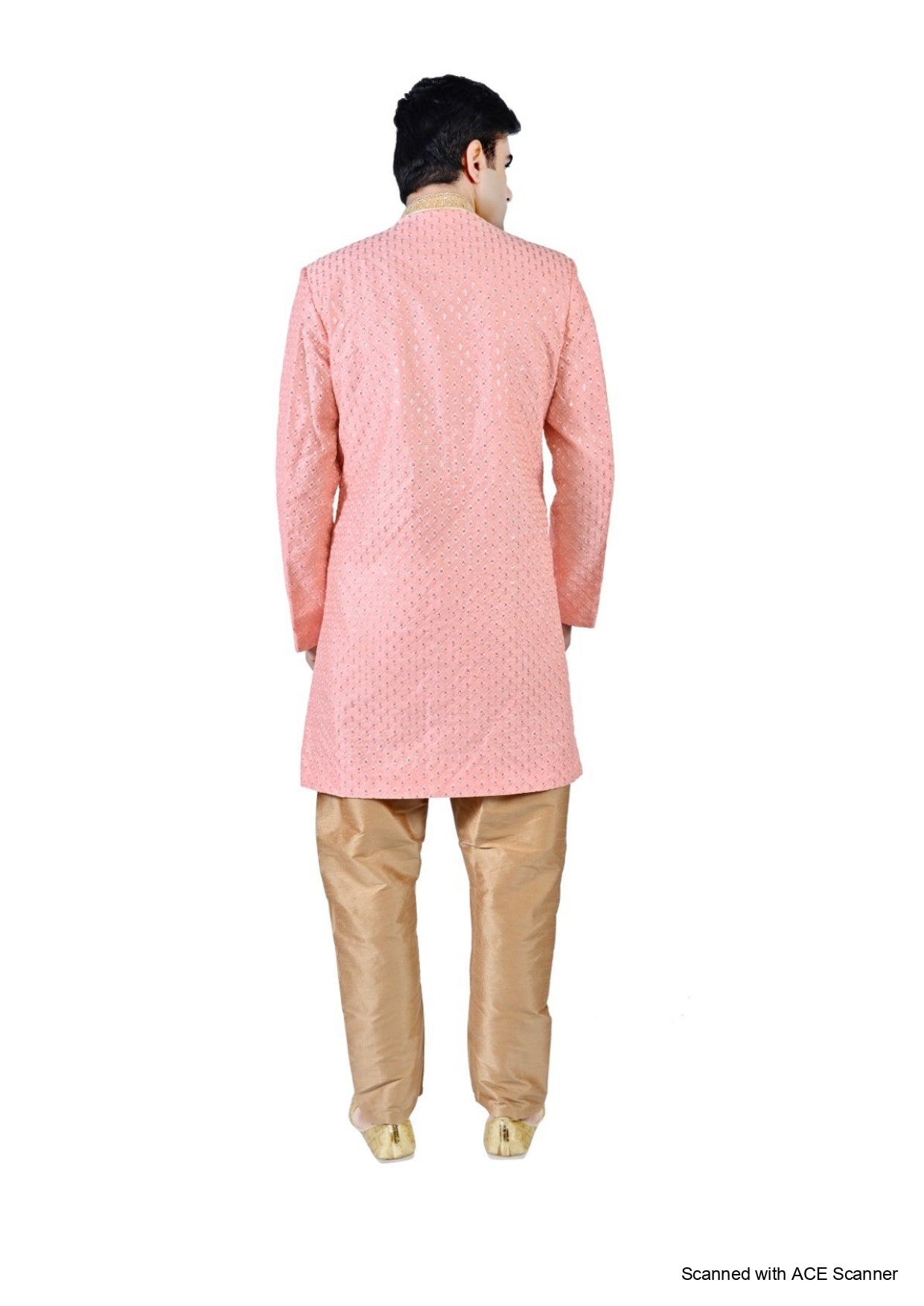 Men's Chikankari Embroidery With Sequence Indo Western Suit