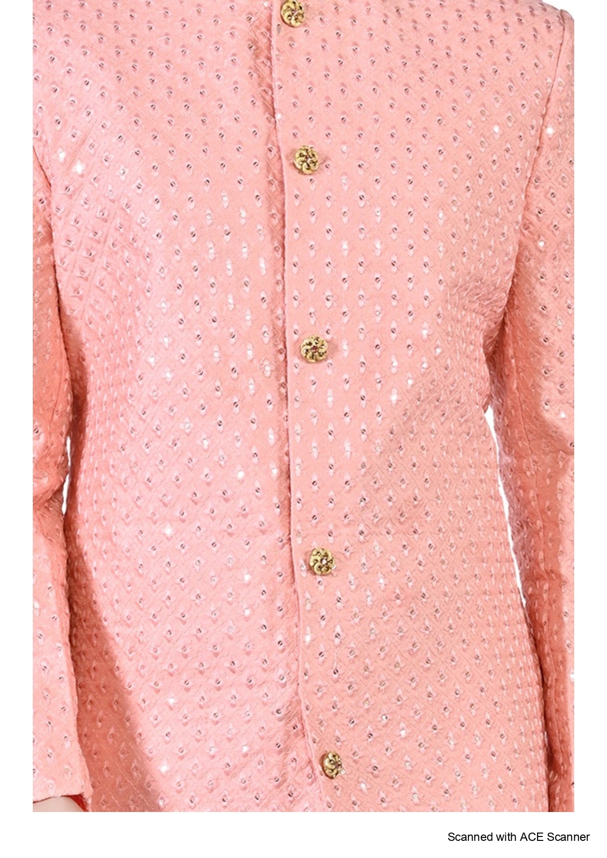 Men's Chikankari Embroidery With Sequence Indo Western Suit