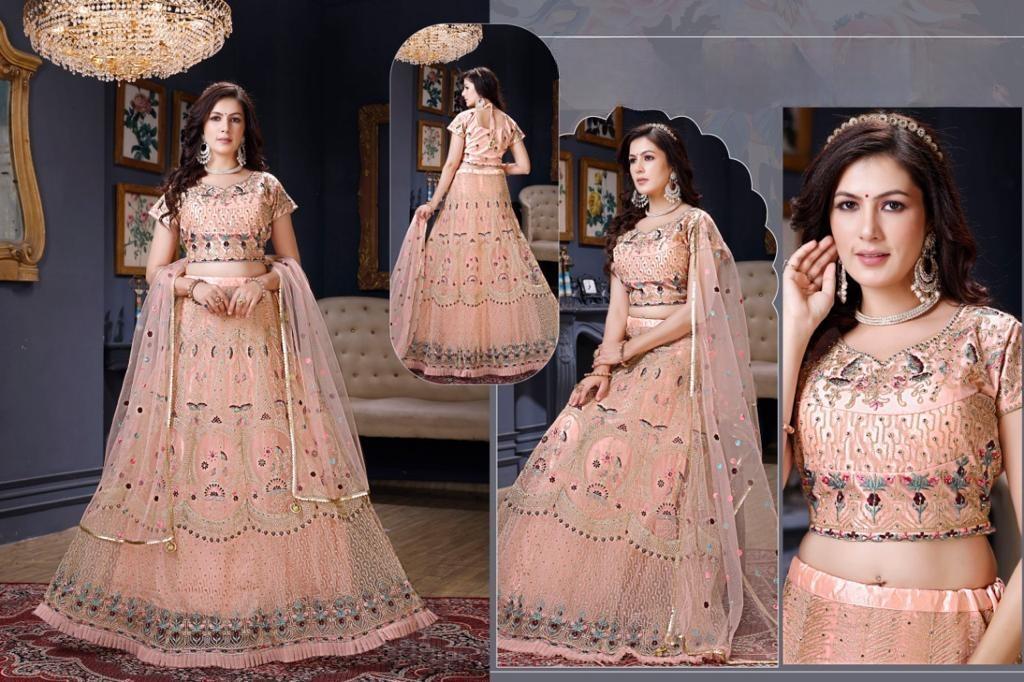 Resham Embroidered Readymade Lehenga Choli