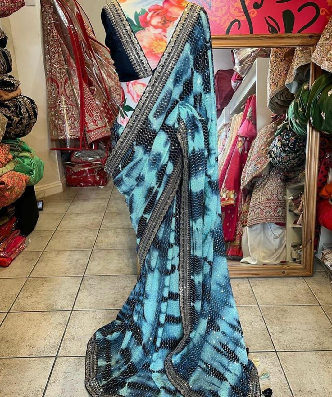 Designer Sequence Saree