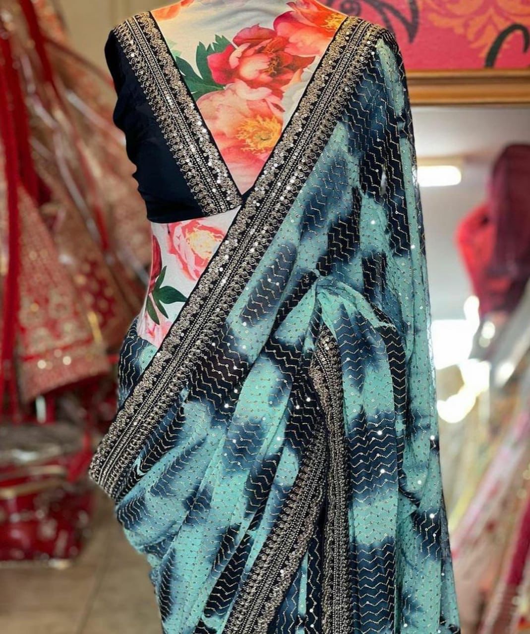 Designer Sequence Saree