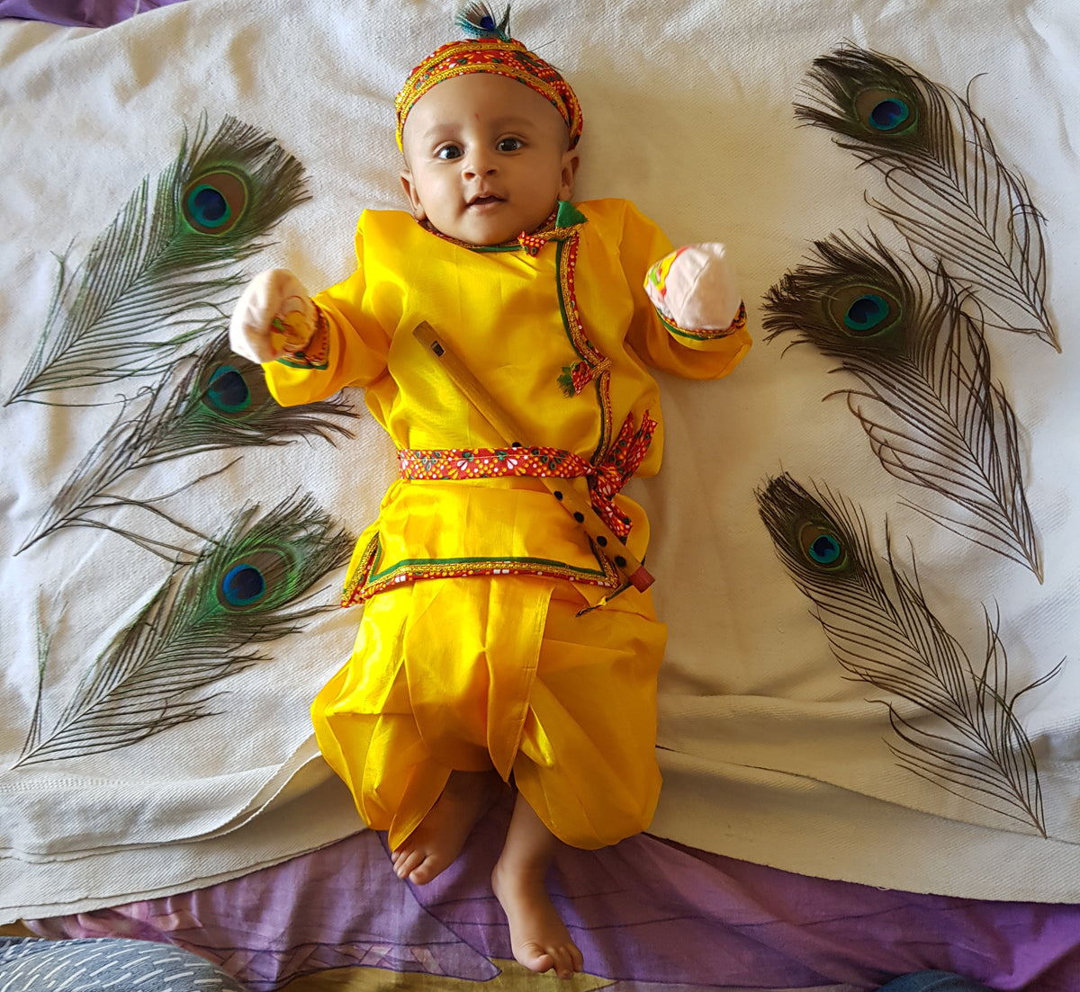 Krishna dress for hot sale baby boy near me