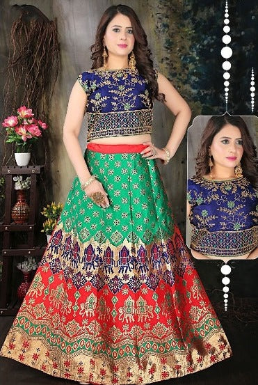 Banarasi Silk Readymade Lehenga Choli