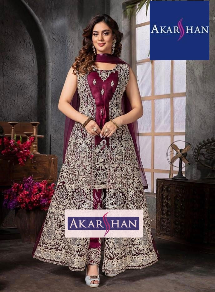 Straight Kameez in Jacket Style