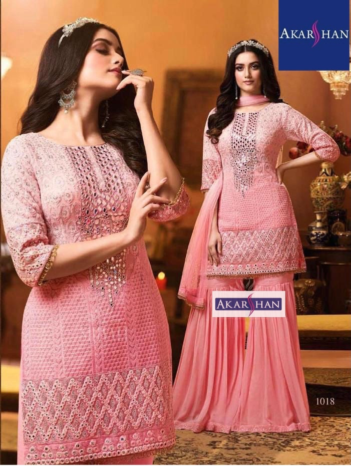 Sharara in Chikankari Work