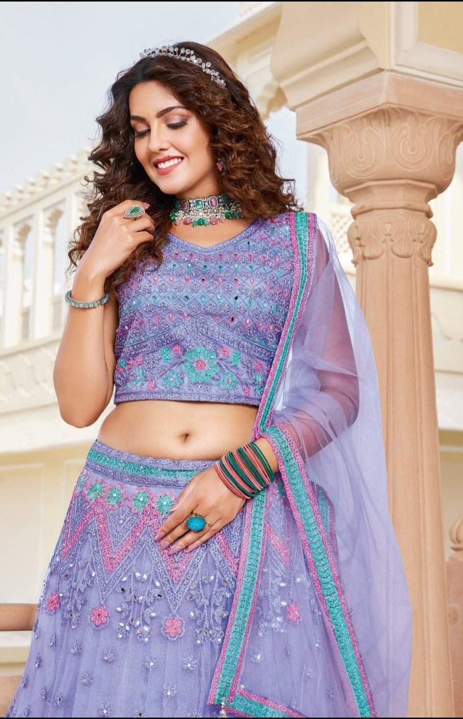 Light purple lehenga choli best sale