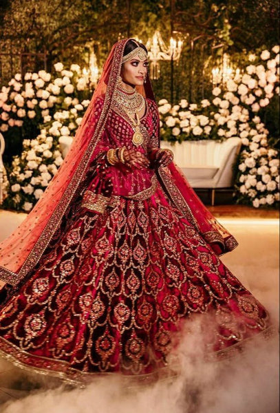 Semi hot sale bridal lehenga